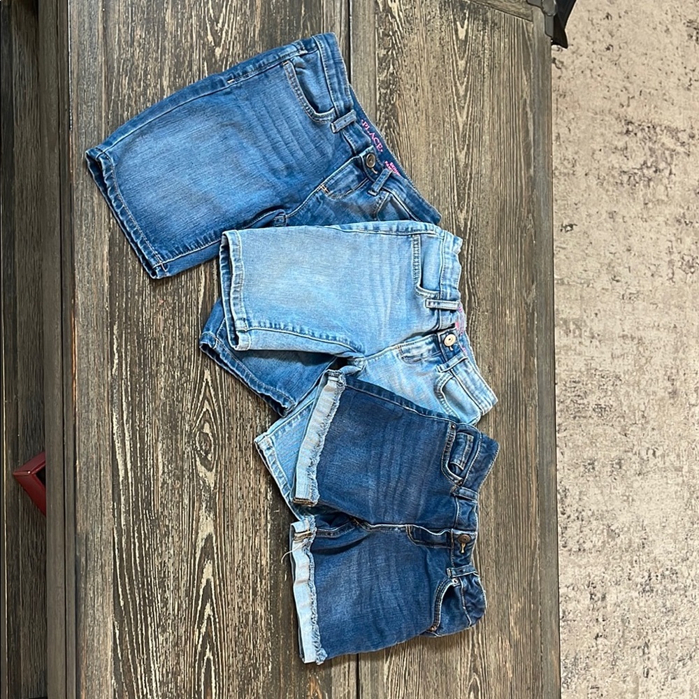 Stylish Denim Shorts Set